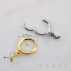 MULTI CZ DANGLE MOON SEPTUM HINGED SEGMENT HOOP RING 316L SURGICAL STEEL MULTI CZ DANGLE MOON SEPTUM HINGED SEGMENT HOOP RING 316L SURGICAL STEEL
